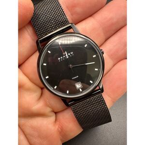 Black Titanium Stainless Steel Skagen Watch